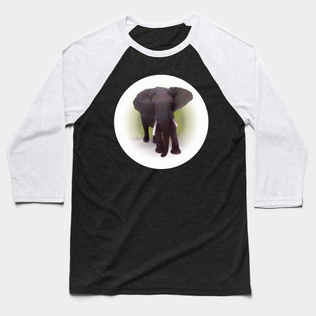 Elephant Baseball T-Shirt by Guardi